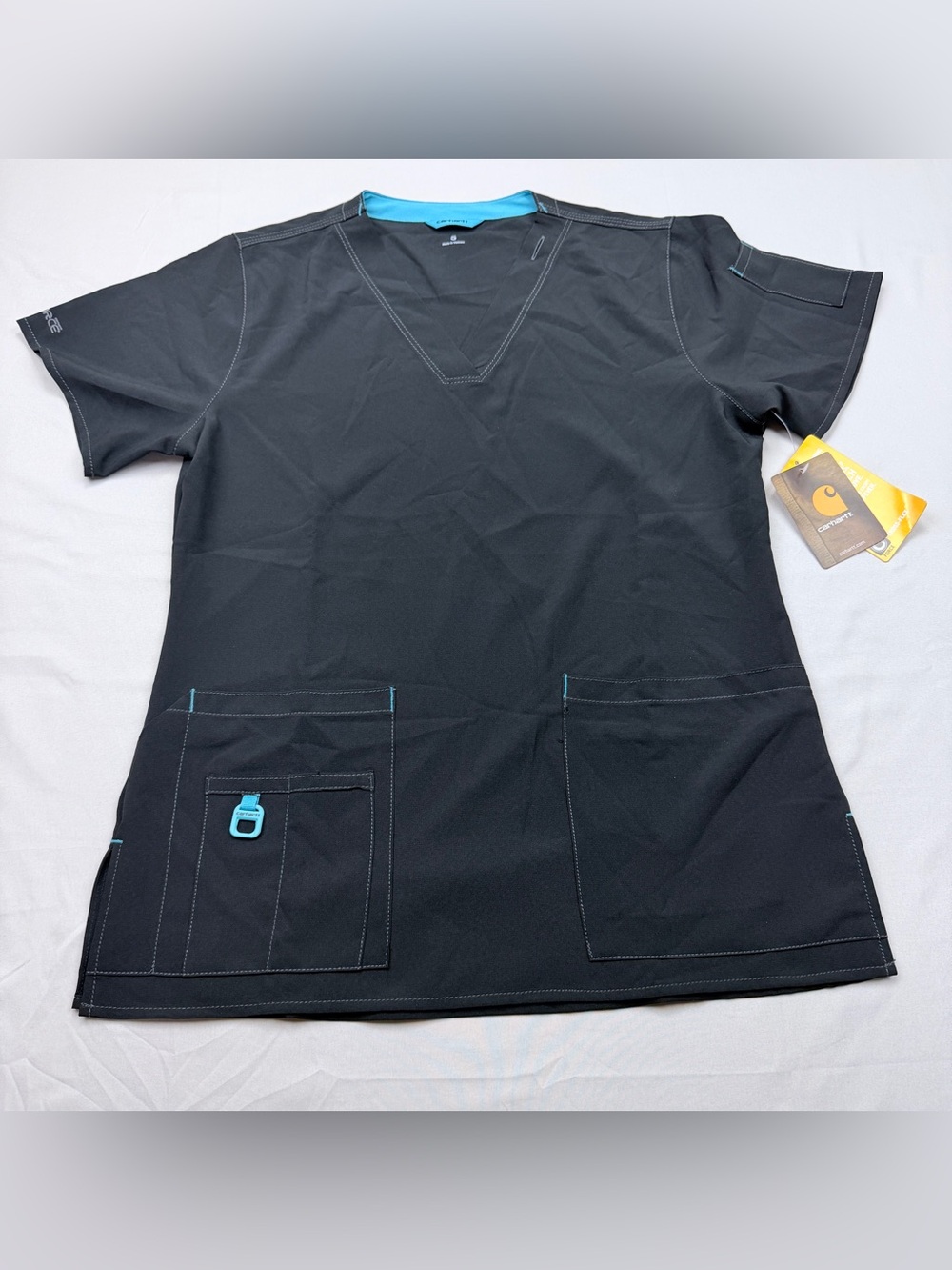 Carthart Cross Flex Women’s Black Scrub Top